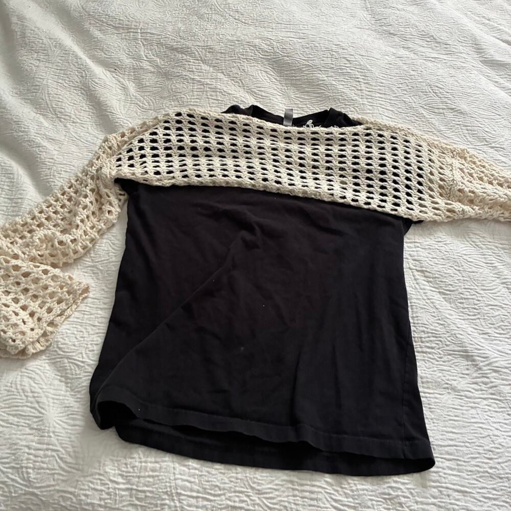 Romwe Shrug Cropped Sweater Sleeves, M